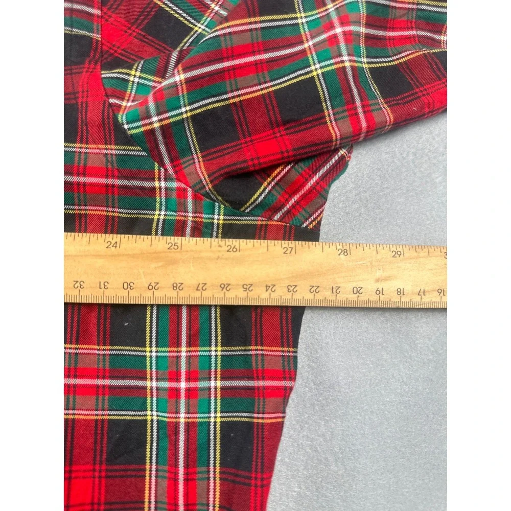 Polo Ralph Lauren Mens XXL Classic Fit Short Sleeve Plaid Button Down Shirt Red